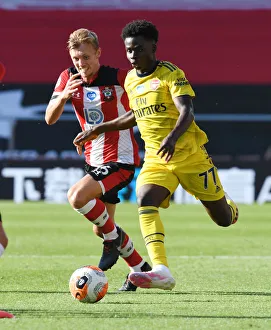 Southampton V Arsenal 2019-20 Prints: Saka vs Ward-Prowse: A Premier League Showdown at St