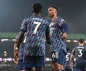 Saka's Brace: Arsenal's Dominant 3-0 Victory Over Norwich City (2021-22 Premier League)