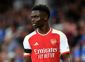 Everton V Arsenal 2023-24 Prints: Saka's Focus: Everton vs Arsenal, Premier League 2023-24