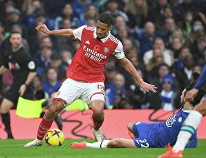 Chelsea V Arsenal 2022-23 Prints: Saliba in Action: Chelsea vs. Arsenal, Premier League 2022-23