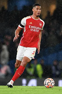 Chelsea V Arsenal 2023-24 Prints: Saliba Charges Forward: Chelsea vs. Arsenal, Premier League 2023-24