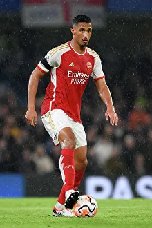 Chelsea V Arsenal 2023-24 Prints: Saliba in Control: Chelsea vs. Arsenal, Premier League 2023-24