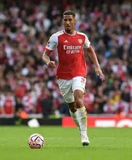 Arsenal V Tottenham Hotspur 2023-24 Prints: Saliba vs. Tottenham: The 2023-24 North London Derby Showdown