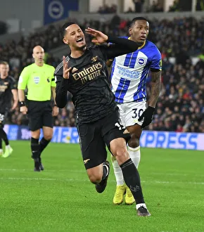 Saliba's Wide Shot: Brighton vs. Arsenal, Premier League 2022-23