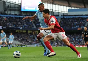 Manchester City V Arsenal 2010-11 Prints: Sami Nasri Shines as Arsenal Crushes Manchester City 3-0
