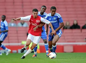 Arsenal U18 V Chelsea U18 2011-12 Prints: Samir Bihmoutine (Arsenal) Archange Nkumu (Chelsea). Arsenal U18 1: 0 Chelsea U18