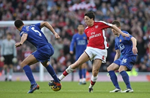 Arsenal V Manchester United 2008-09 Prints: Samir Nasri