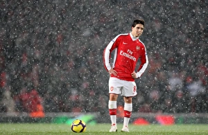 Arsenal V Everton 2009-10 Prints: Samir Nasri in Action: Arsenal vs