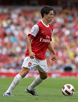 Arsenal V AC Milan 2010-11 Prints: Samir Nasri in Action: Arsenal vs AC Milan, Emirates Cup Pre-Season 2010