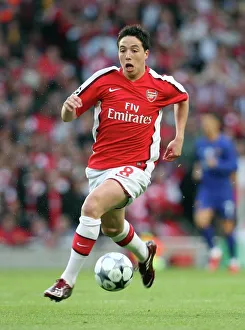 Samir Nasri in Action: Arsenal vs Manchester United, Semi-Final, UEFA Champions League, Emirates Stadium, 5/5/09