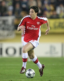 Villarreal V Arsenal 2008-9 Prints: Samir Nasri in Action: Arsenal vs Villarreal