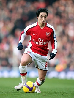 Samir Nasri in Action for Arsenal against West Ham United, Barclays Premier League, Emirates Stadium (31/01/09)