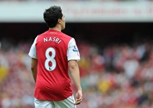 Arsenal v Liverpool 2011-2012 Collection: Samir Nasri (Arsenal). Arsenal 0: 2 Liverpool. Barclays Premier League
