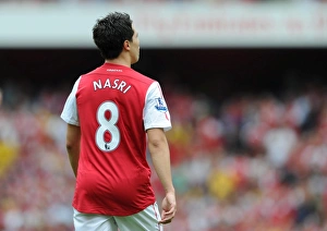 Samir Nasri (Arsenal). Arsenal 0: 2 Liverpool. Barclays Premier League. Emirates Stadium, 20 / 8 / 11