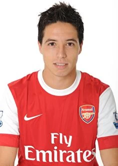 Images Dated 5th August 2010: Samir Nasri (Arsenal). Arsenal 1st Team Photocall and Membersday. Emirates Stadium
