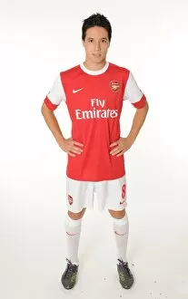 1st Team Player Images 2010-11 Collection: Samir Nasri (Arsenal). Arsenal 1st Team Photocall and Membersday. Emirates Stadium