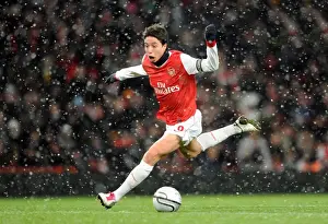 Arsenal V Wigan Athletic - Carlin Cup 2010-11 Prints: Samir Nasri (Arsenal). Arsenal 2: 0 Wigan Athletic. Carling Cup, Quarter Final