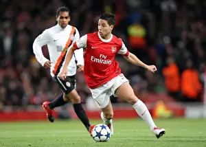 Arsenal V Shaktar Donetsk 2010 - 11 Prints: Samir Nasri (Arsenal). Arsenal 5: 1 Shaktar Donetsk. UEFA Champions League