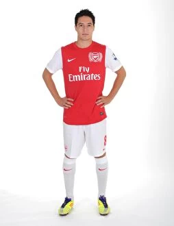 Images Dated 4th August 2011: Samir Nasri (Arsenal). Arsenal Photocall, Emirates Stadium, Arsenal Football Club, London