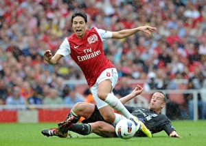 Samir Nasri (Arsenal) Charlie Adam (Liverpool). Arsenal 0:2 Liverpool. Barclays Premier League Samir Nasri (Arsenal) Charlie Adam (Liverpool). Arsenal 0:2 Liverpool. Barclays Premier League