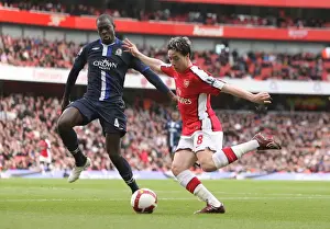 Arsenal V Blackburn Rovers 2008-9 Prints: Samir Nasri (Arsenal) Christopher Samba (Blackburn)