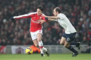 Arsenal v Bolton Wanderers 2008-09 Collection: Samir Nasri (Arsenal) Gavin McCann (Bolton)
