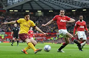 Manchester United V Arsenal FA Cup 2010-11 Prints: Samir Nasri (Arsenal) John O Shea (Manchester United). Manchester United 2: 0 Arsenal