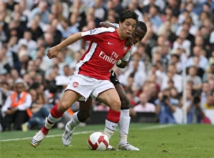 Fulham V Arsenal 2008-09 Prints: Samir Nasri (Arsenal) John Pantsil (Fulham)