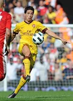 Images Dated 15th August 2010: Samir Nasri (Arsenal). Liverpool 1: 1 Arsenal, Barclays Premier League, Anfield