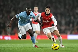 Samir Nasri (Arsenal) Micah Richards (Man City). Arsenal 0: 0 Manchester City