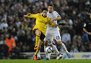 Leeds United v Arsenal FA Cup 2010-11 Collection: Samir Nasri (Arsenal) Robert Snodgrass (Leeds). Leeds United 1: 3 Arsenal