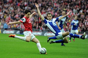 Samir Nasri (Arsenal) Roger Johnson (Birmingham). Arsenal 1: 2 Birmingham City