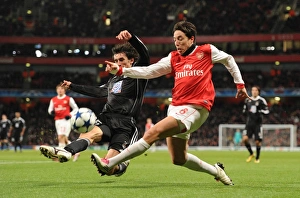 Samir Nasri (Arsenal) Stefan Savic (Partizan). Arsenal 3:1 Partizan Belgrade Samir Nasri (Arsenal) Stefan Savic (Partizan). Arsenal 3:1 Partizan Belgrade