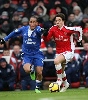 Samir Nasri (Arsenal) Steven Pienaar (Everton). Arsenal 2:2 Everton. Barclays Premier League Samir Nasri (Arsenal) Steven Pienaar (Everton). Arsenal 2:2 Everton. Barclays Premier League