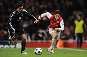 Samir Nasri (Arsenal) Strefan Savic (Partizan). Arsenal 3:1 Partizan Belgrade Samir Nasri (Arsenal) Strefan Savic (Partizan). Arsenal 3:1 Partizan Belgrade