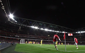 Arsenal V Cardiff City FA Cup Prints: Samir Nasri (Arsenal) takes a corner