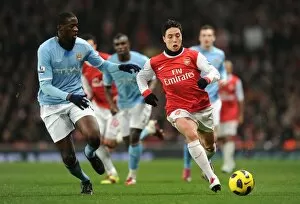 Samir Nasri (Arsenal) Yaya Toure (Man City). Arsenal 0: 0 Manchester City