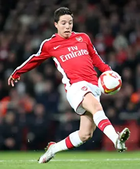 Arsenal V Tottenham 2008-09 Prints: Samir Nasri: Arsenal's Hero in the 4-4 Thriller Against Tottenham Hotspur