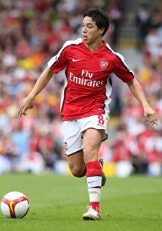 Fulham v Arsenal 2008-09 Collection: Samir Nasri: Arsenal's Winning Moment at Fulham, Barclays Premier League 2008/09