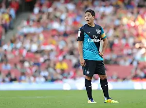 Arsenal V Boca Juniors 2011-12 Prints: Samir Nasri Captains Arsenal Against Boca Juniors in the Emirates Cup, 2011
