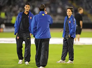 Samir Nasri, Marouane Chamakh and Sebastien Squillaci (Arsenal). Partizan Belgrade 1