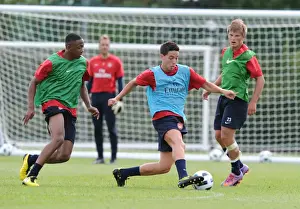 Samir Nasri, Sanchez Watt and Andrey Arshavin (Arsenal). Arsenal Training Ground