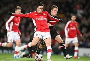 Samir Nasri Scores Arsenal's Second Goal Against AZ Alkmaar in UEFA Champions League: 4-1