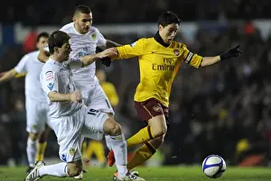 Leeds United V Arsenal FA Cup 2010-11 Prints: Samir Nasri Scores First Arsenal Goal Against Leeds United in FA Cup Win