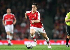 Arsenal v Liverpool - Carling Cup 2009-10 Collection: Samir Nasri Scores the Winning Goal: Arsenal 2-1 Liverpool (Carling Cup 4th Round)