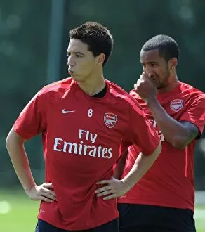 Images Dated 23rd July 2010: Samir Nasri and Theo Walcott (Arsenal). Arsenal Training Camp, Bad Waltersdorf