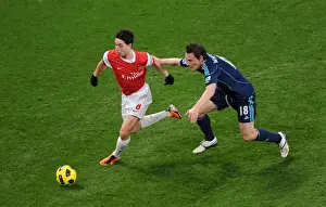 Arsenal V Stoke City 2010-2011 Prints: Samir Nasri vs. Dean Whitehead: Arsenal's Win Over Stoke City in the Barclays Premier League (23/2/11)
