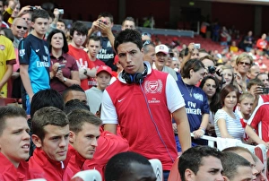 Samir Nasri Watching NY Red Bulls vs Paris St. Germain at Emirates Cup, 2011