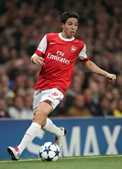 Arsenal V SC Braga 2010-11 Prints: Samir Nasri's Brilliant Performance: Arsenal Crushes SC Braga 6-0 in UEFA Champions League