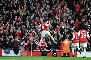 Arsenal V Tottenham Hotspur 2010-11 Prints: Samir Nasri's Thrilling Goal: Arsenal Ahead 1-3 Against Tottenham Hotspur (2010-11)